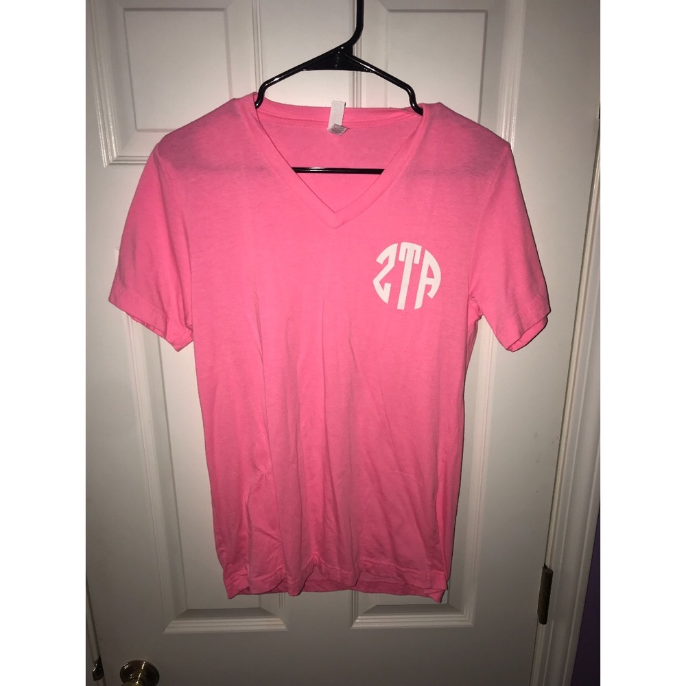 ZETA TAU ALPHA think pink t shirt